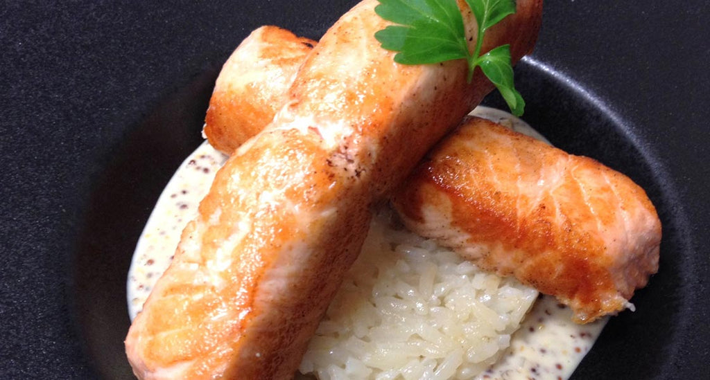 Salmon with Creamy Shallots