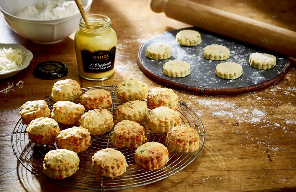 Maille Mustard Cheese Scones