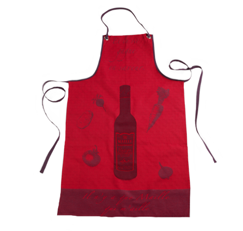 Red Maille Vinegar Kitchen Chef Apron
