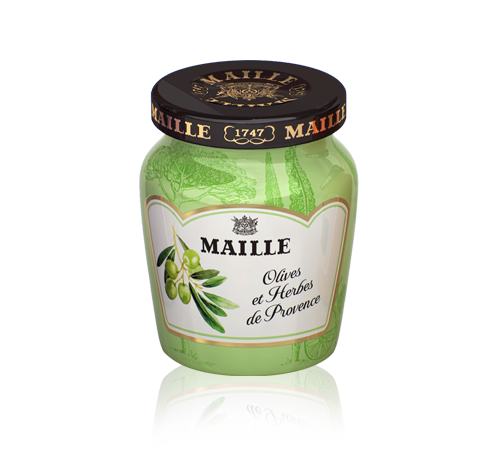 Mustard with olives and provencale herbs, 108g