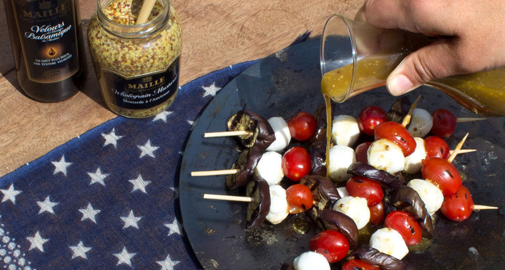 Aubergine skewers