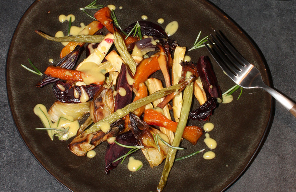 Roasted Vegetables With Maille Mustard Sauce