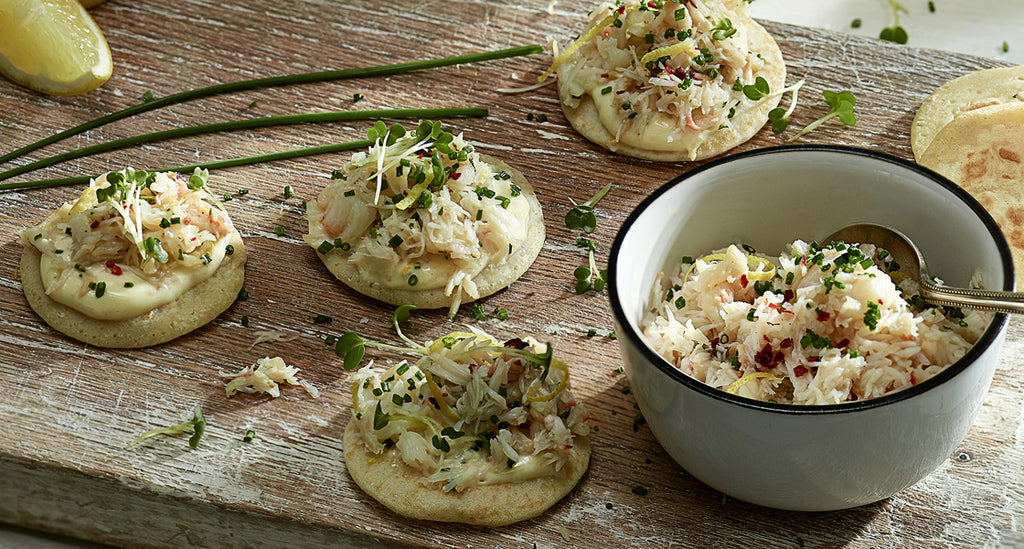 Crab rillettes with Maille Mustard with White Truffle from Alba