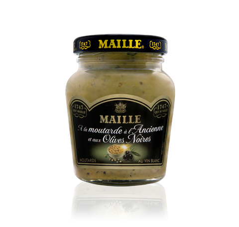 Maille Black Olive and White Wine Mustard, 110g