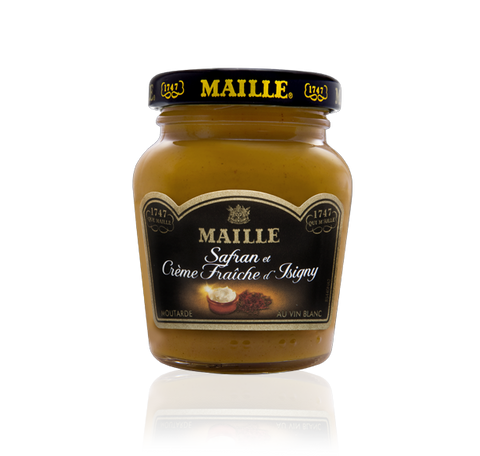 Maille Saffron, Isigny Crème Fraiche and White Wine Mustard, 108g