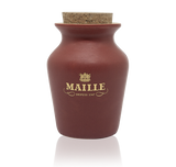 Maille Black Pepper and Whisky Terracotta Jar front view